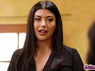 Gal Ritchie Comes Onto Boss Little Puck At Work