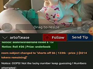 Artoftease Shows Her Boobs And Body