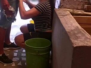 My Cousin Fucks My Ass Hard And Leaves His Cum Inside While I Wash Clothes!