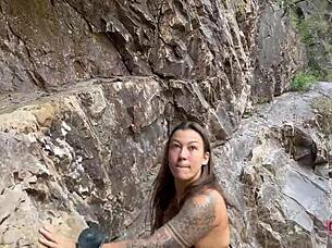 Caught fucking at the waterfall with Damiana.