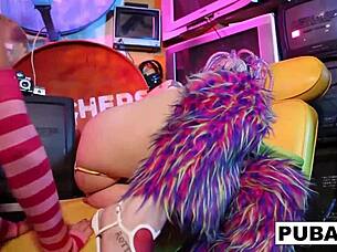 Jezebelle and Leya in Nude Lesbian Oral