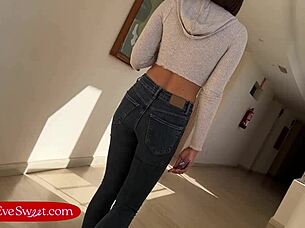 Rope bondage session with naked bodies and rough sex