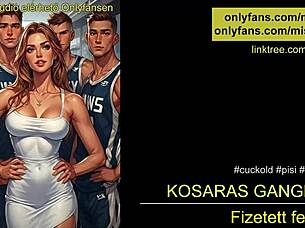 Hungarian european roleplay gangbang with soccer team and jerk off instructions