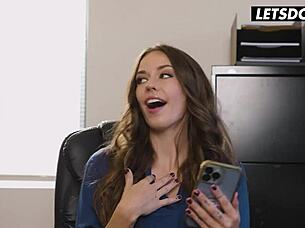 American Lesbians Giselle Blanco and Madi Meadows Finger Each Other's Pussy, But a Girl Knows Best