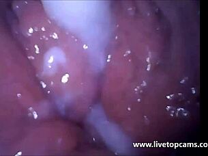 Girl Cums Filmed From Inside A Vagina At Secretfriends Com