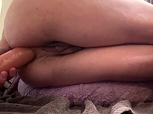 italian milf artemisia love stretches wet pussy with anal toys