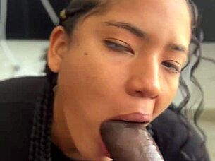 blowjob pov with huge bbc -amateur couple- nysdel