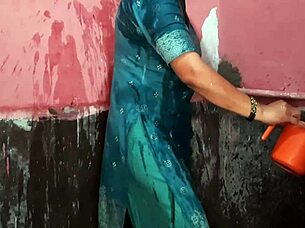 Naked Wife Shows Clean Pussy In Bathroom