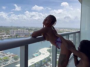 destiny and majesty fuck hard in miami with muff diving