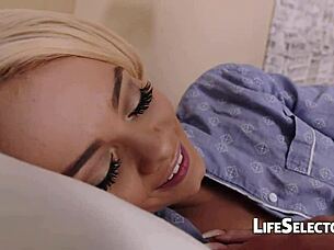 elsa jean gives deepthroat blowjob