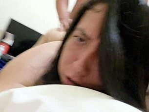 how delicious my stepmothers whore moans with big cock