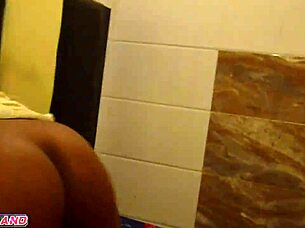 my husband can't get enough of my juicy ebony pussy in this quickie interracial