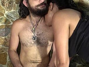 made for hairy bodies lovers 😍 playing with his chest and armpits, scratching back