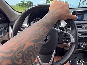 I felt intense passion fucking a hot latina in abandoned kiosk on santos beach