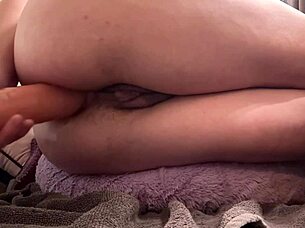 italian milf artemisia love stretches wet pussy with anal toys