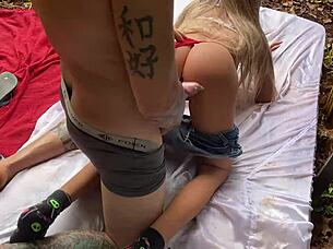 Blonde Uses Sex Toy Anal