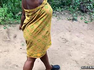 My Wife Feels Passion For My Long Cock Outdoors