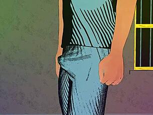 Why is step-son watching step-mother masturbate in the bathroom?