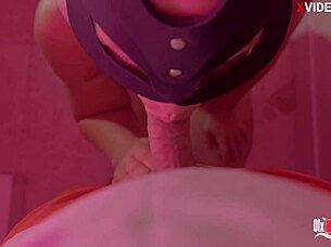 Swallowed blowjob with interracial pov cum in mouth and facial