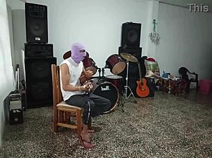 sexy music teacher turns on bisexual student with big ass