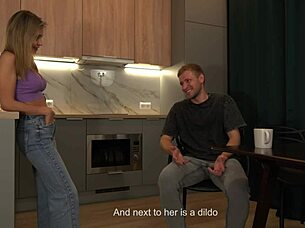 Why sit down while my wife showers when you can cheat on her cock with her friend?