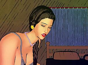 Why is step-son watching step-mother masturbate in the bathroom?