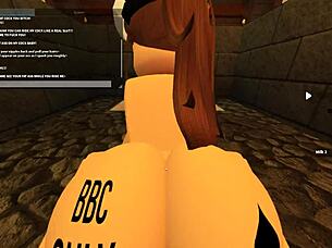 rough roblox porn with ass shaking and deepthroat