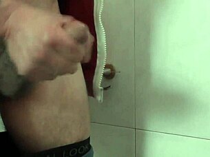 A scene with lots of semen in the bath