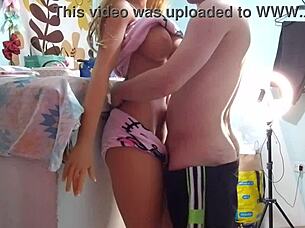 Fucking My Stepsister In Cheap Dirty Hotel Room Passionately