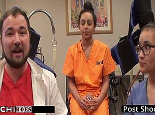 Freshman gets hitachi orgasm from nurse Mia Sanchez 😏