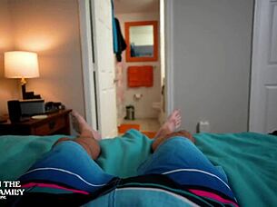 Did you see the stepmom in bikini on vacation? She got horny and helped me cum with deepthroat and ass play.