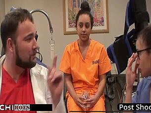 Freshman gets hitachi orgasm from nurse Mia Sanchez 😏