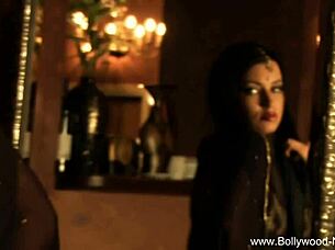 indian goddess slowly reveals her body in a teasing striptease