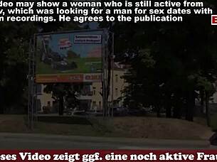 German fat woman picked up for street sex cash