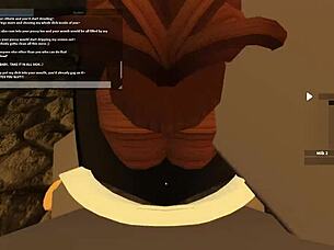 rough roblox porn with ass shaking and deepthroat