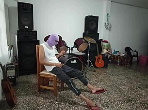 sexy music teacher turns on bisexual student with big ass