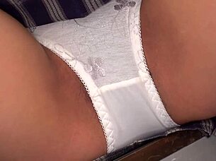 Senior Teases Erection on Stairs! Sudden Raw Fuck in Bold Provocation!