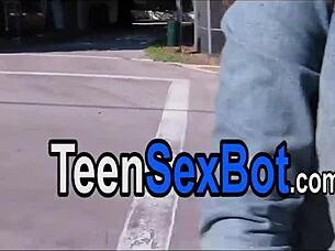 Rollerskate chick risa gets fucked by a stranger