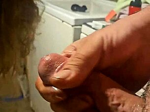 my wife and I are getting undressed and playing with each other's bodies