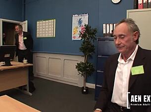 Company interview turns into interracial foursome with jasmine web and romana ryder!