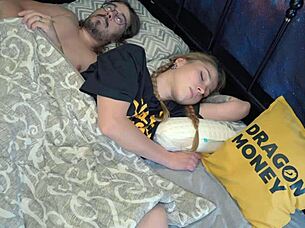 i agree to share bed with stepfather and he fucks my ass under covers