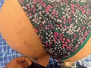 milf with big ass gets fucked in water, loves dick more