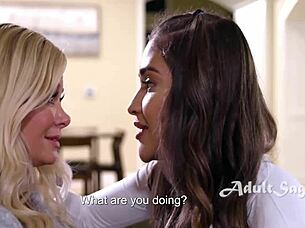 Specific Lesbian Scene: Helping Brunette Stepmom Remember Taboo Secret with Muff Diving and Pussy Licking.