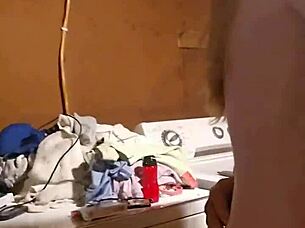 my wife and I are getting undressed and playing with each other's bodies