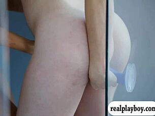 i watched these two pretty babes fuckin' that blue dildo so hard, it was amazin'