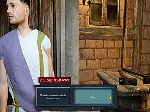 Let's play slaves of Rome, trying to get in my wife's pants