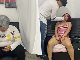 Doctor Examines Young Girl Beside Stepfather in Chapter Two