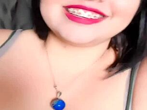 i am lily influencer bbw sharing my webcam content with big tits and fat body