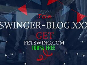 FetSwing Diaries: Naughty Wife Blows Big Balls Chris, Group Fucking with Toys and Cunilingus