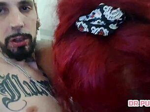 Tattooed African Tourist Gets Her Hot Pussy Fucked Hard With Monster Cock In Mirror Apartment, Allowing Full Filming